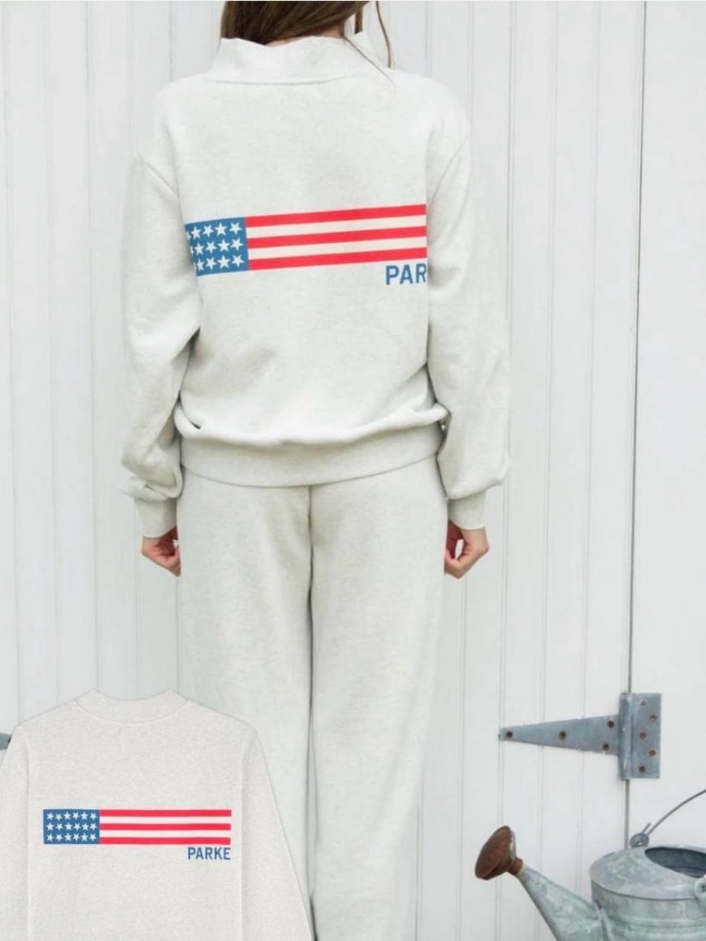 Parke Costal Collection Flag Mockneck